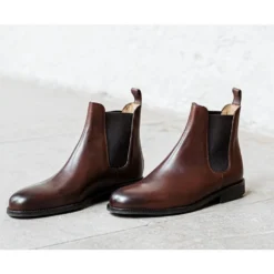 Boots Cuir Homme Chocolat Patiné - FLAGER GOMME VILLE -Magasin De Bexley 0169600a flager gomme ville chocolat patine 6