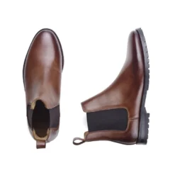 Chelsea Boots Semelle Gomme Avec Talon Bottier Chocolat Patiné - BENTFIELD GOMME -Magasin De Bexley 0170200a bentfield gomme chocolat patine 3