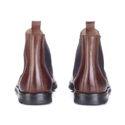 Chelsea Boots Semelle Gomme Avec Talon Bottier Chocolat Patiné - BENTFIELD GOMME -Magasin De Bexley 0170200a bentfield gomme chocolat patine 4