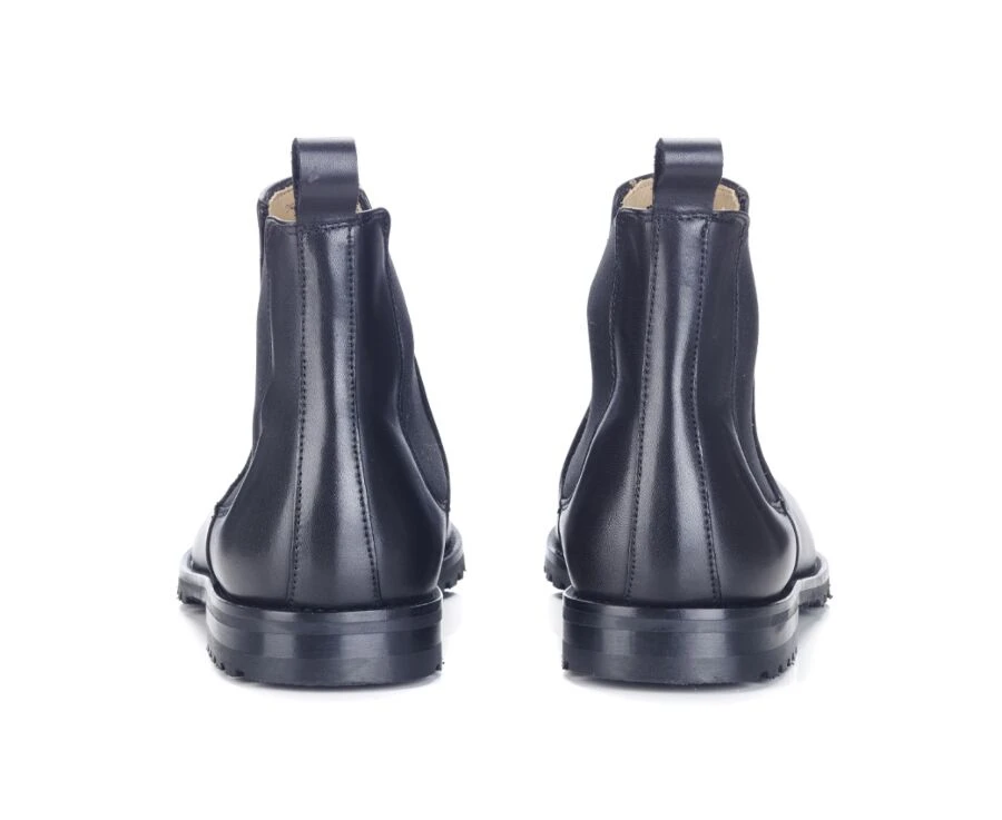 Chelsea Boots Semelle Gomme Avec Talon Bottier Noir - BENTFIELD GOMME 6 Chelsea Boots Semelle Gomme Avec Talon Bottier Noir - BENTFIELD GOMME – Image 4