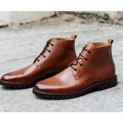 Boots Semelle Gomme Homme Cognac Patiné - CANFIELD GOMME -Magasin De Bexley 0170305a canfield gomme cognac patine 6