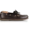 Chaussures Bateau Homme Cuir Marron Foncé - TRAWLER -Magasin De Bexley 03500h trawler marron fonce 2