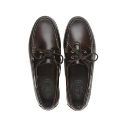 Chaussures Bateau Homme Cuir Marron Foncé - TRAWLER -Magasin De Bexley 03500h trawler marron fonce 3