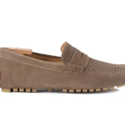 Mocassin été Velours Taupe - BISCAYNE