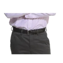 Ceinture Cuir Homme Noir Avec Boucle Argent - BRIXTON SILVER -Magasin De Bexley 332006 brixtonsilver noir 4