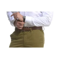 Ceinture Luxe Homme Chocolat - WESTGATE SILVER -Magasin De Bexley 359003 westgatesilver chocolat 4