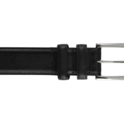 Ceinture Luxe Homme Noir - WESTGATE SILVER