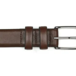 Ceinture Costume Homme Marron Patiné - RAMSGATE SILVER