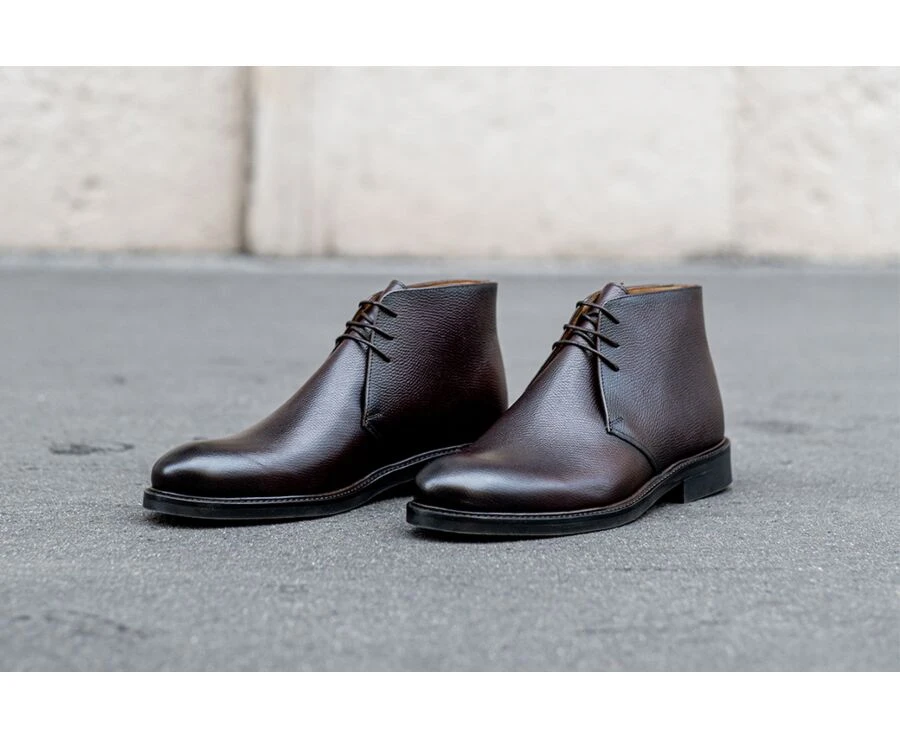 Low Boots Homme Chocolat Grainé - GREENWICH GOMME CITY 8 Low Boots Homme Chocolat Grainé - GREENWICH GOMME CITY – Image 6