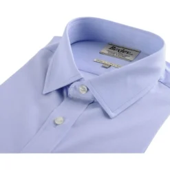 Chemise Bleu Ciel Popeline - Col Français - LOUIS. -Magasin De Bexley 406007 louis bleu ciel 7