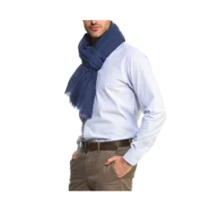 Chemise à Carreaux Fins Blancs Et Bleus - MARTIN -Magasin De Bexley 41300e martin bleu ocean 3