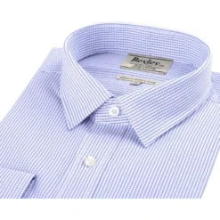 Chemise à Carreaux Fins Blancs Et Bleus - MARTIN -Magasin De Bexley 41300e martin bleu ocean 7