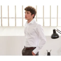 Chemise Blanche Coton Twill Double Fil - GIORGIO -Magasin De Bexley 438004 giorgio 3bis