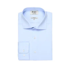 Chemise Bleue Pâle Coton - GIORGIO -Magasin De Bexley 43803s giorgio bleu pale 1