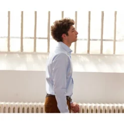 Chemise Bleue Pâle Coton - GIORGIO -Magasin De Bexley 43803s giorgio bleu pale 3 1